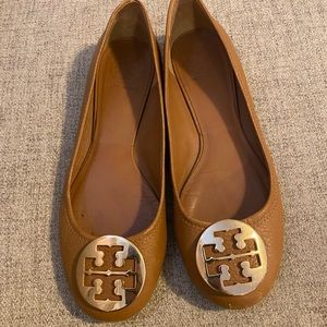 Tan Tory Burch Flats